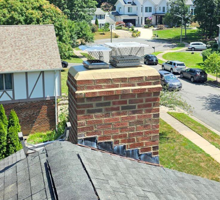 Chimney masonry restoration, San Antonio